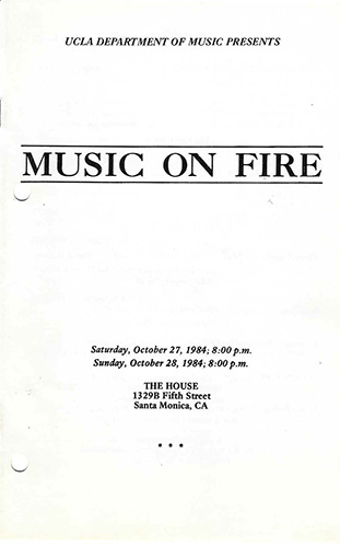 program cover